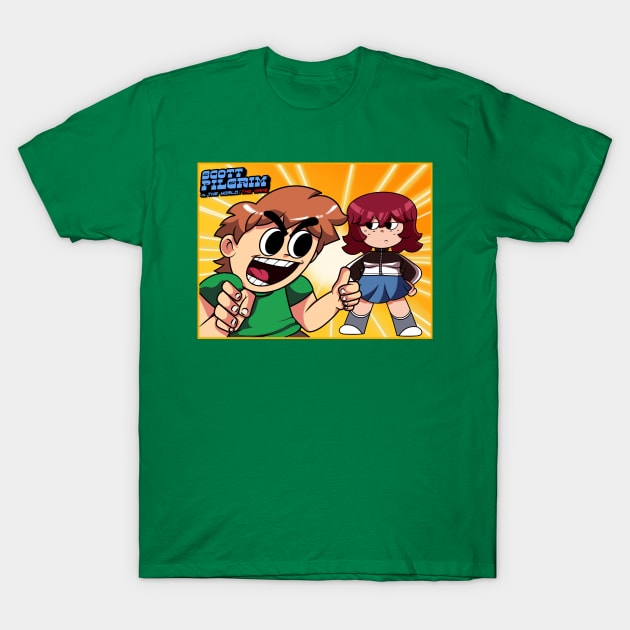 Scott Pilgrim Vs The World 🌎 T-Shirt by Funnyboijulius